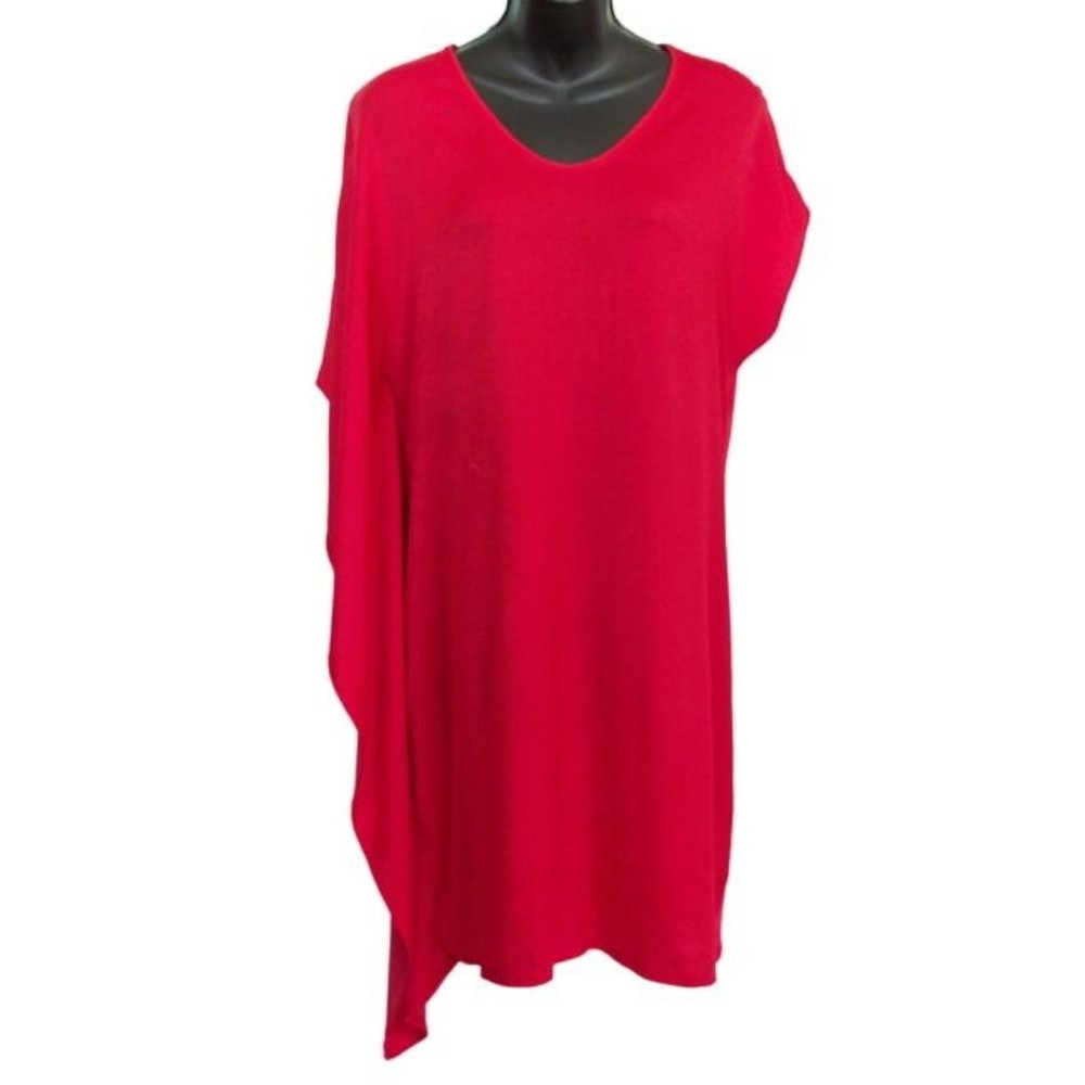 Helmut Lang Draped Sleeve Tunic Top Tee
